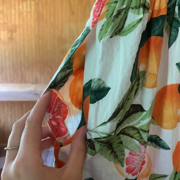 Women's Ivy City Co. Trixie Dress in Citrus Maxi Tiered A-line Size 10 - Picture 9 of 10